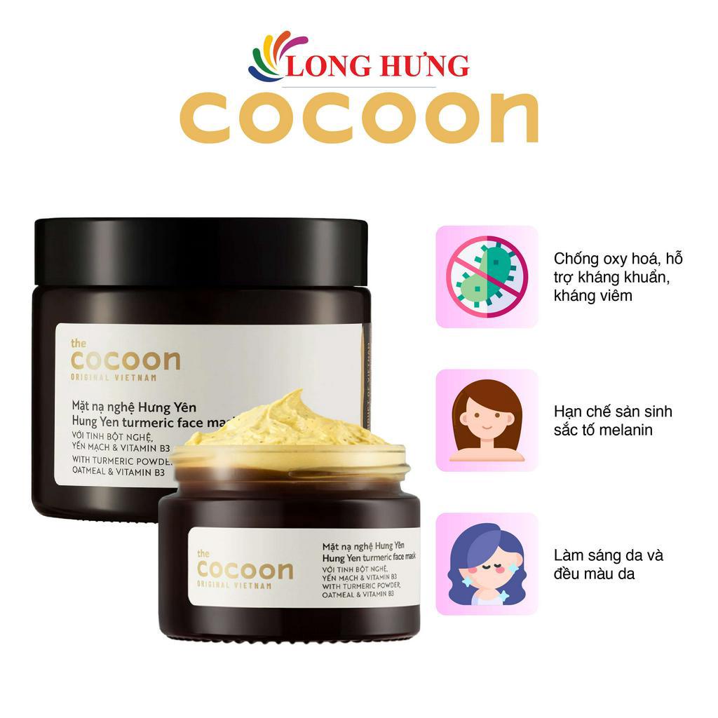 Mặt nạ nghệ Hưng Yên Cocoon giúp da rạng rỡ và mịn màng