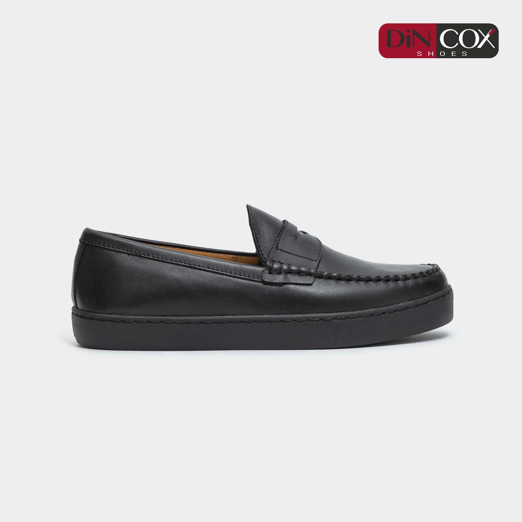 Giày Lười Dincox Da Bò LC02 Black Dincox