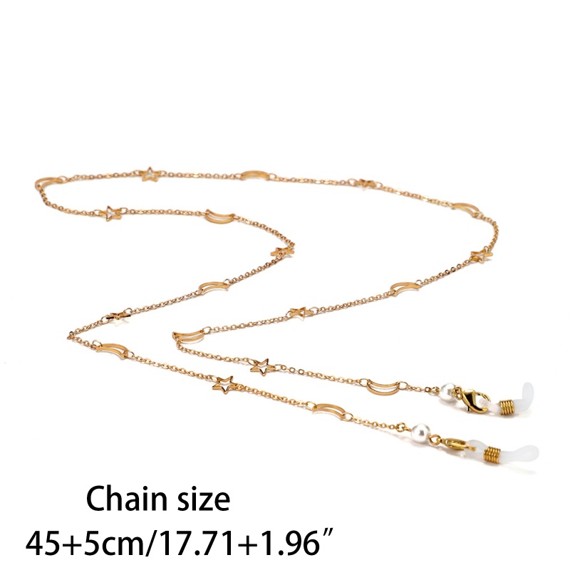 Dây Xích Mạ Vàng Đeo Mắt Kính Thời Trang