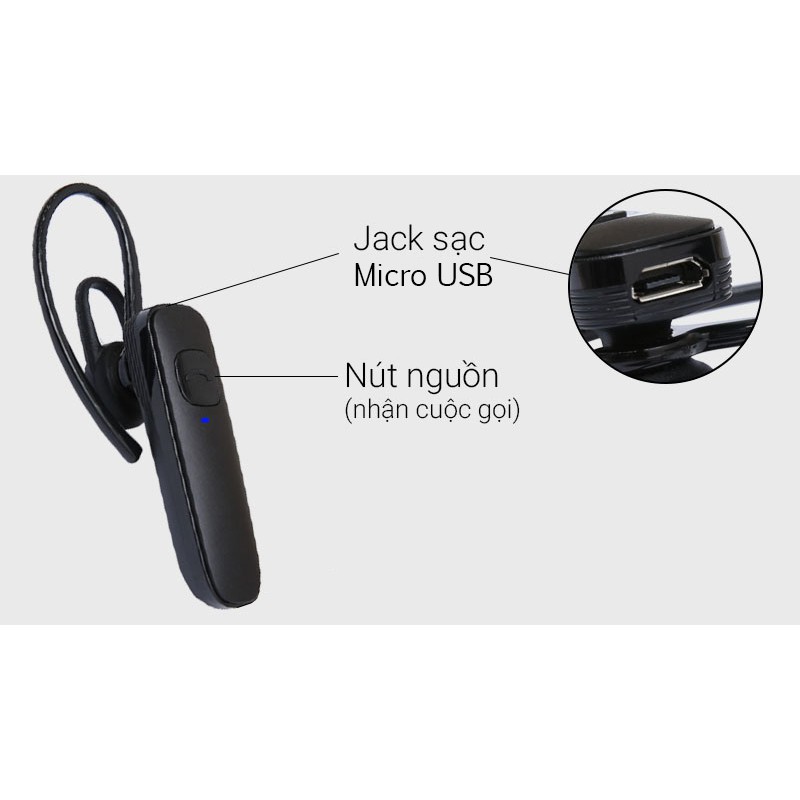 Tai nghe bluetooth Plantronics ML15 hỗ trợ kết nối 2 tai nghe cùng lúc (đen) | Chính Hãng