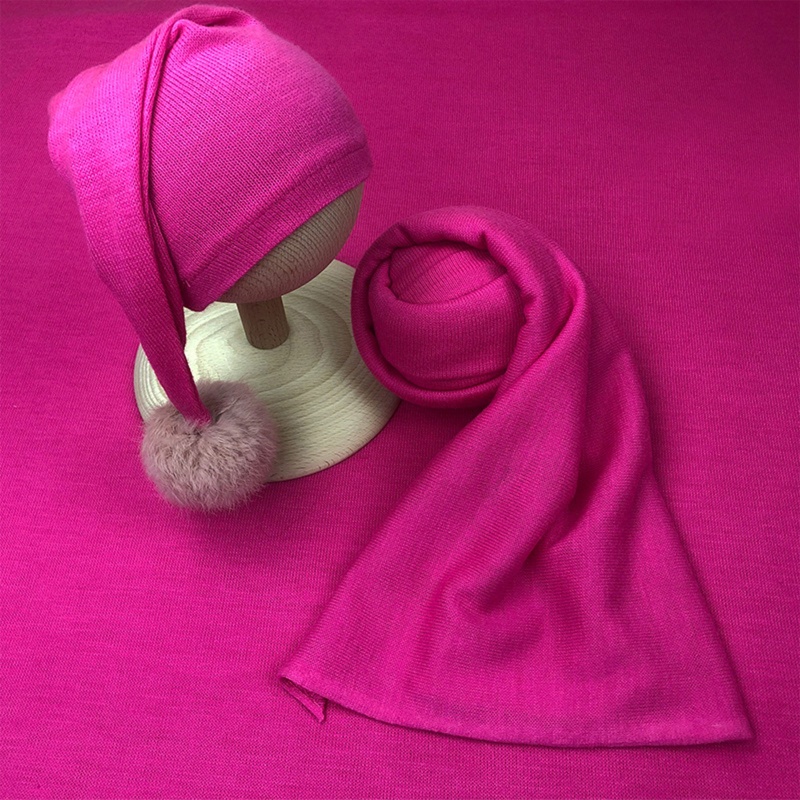 Set 2 Món Gồm Chăn + Mũ Trùm Đầu + Khăn Quấn Ngủ Cho Bé Sơ Sinh