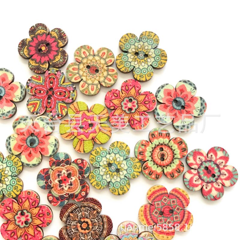 Cúc Gỗ Handmade - Nút Handmade trang trí scrapbook, cúc áo