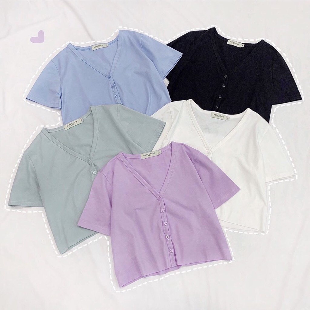 [RẺ VÔ ĐỊCH Áo Croptop Nữ UNI Tay Ngắn Form Rộng Ulzzang (Kèm Ảnh Thật)
