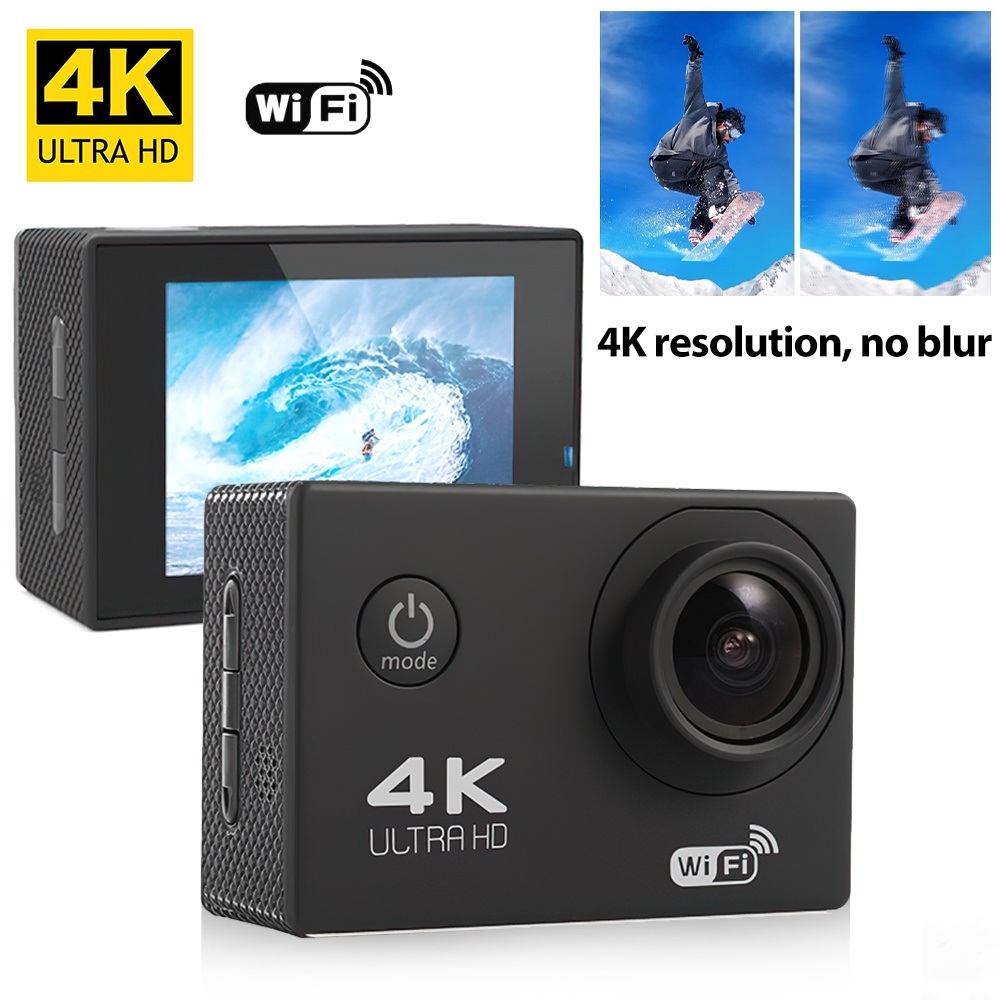 Camera Hành Trình Kết Nối Wifi, Camera Hành trình chống nước chống rung 4K Sports Ultra HD DV Độ Phân Giải 1080P Sắc Nét | BigBuy360 - bigbuy360.vn