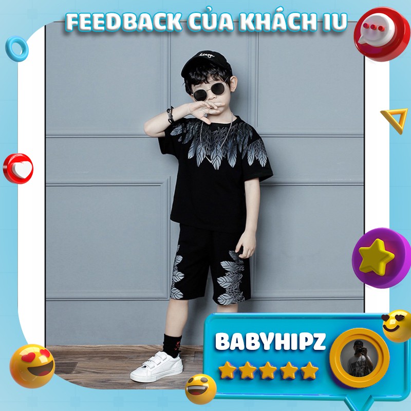 Quần áo bé trai 5 14 tuổi ⚡️ 𝐅𝐑𝐄𝐄 𝐒𝐇𝐈𝐏 ⚡️ đồ bộ cho bé trai in hình cute thoáng mát cho mùa hè - BBH059