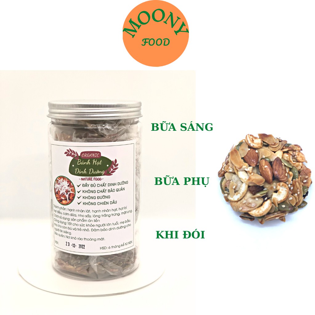 Bánh Ăn Kiêng Hạt Dinh Dưỡng Keto Giảm Cân Healthy Siêu Hạt Granola Hộp 400G