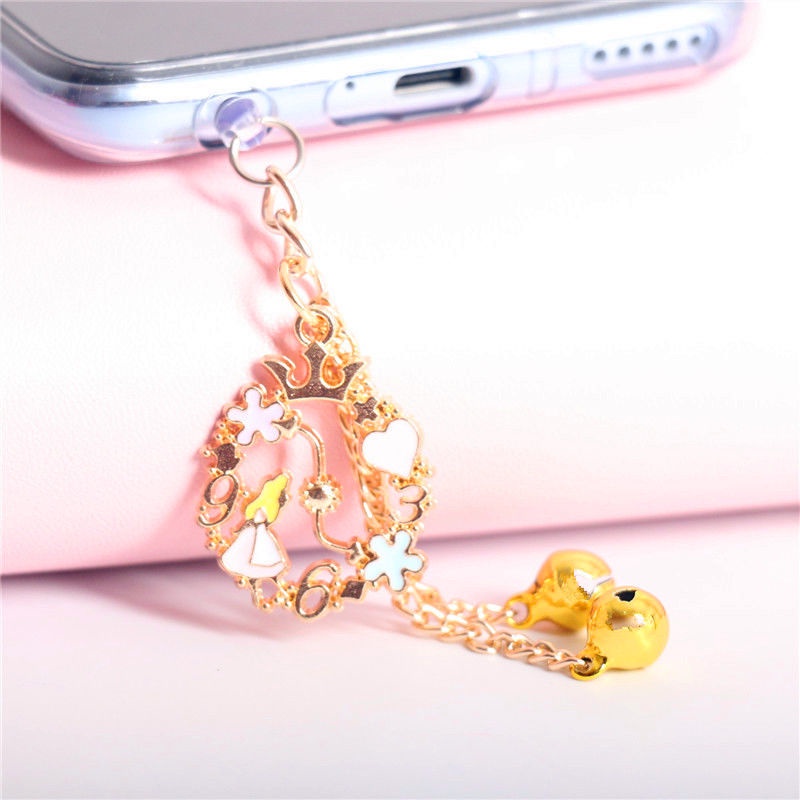 Phích Cắm Chống Bụi Hình Chuông Lisi Một Mảnh Nhỏ Dễ Thương Thông Dụng Gắn Phích Cắm Sạc Tai Nghe Cho Cặp Đôi