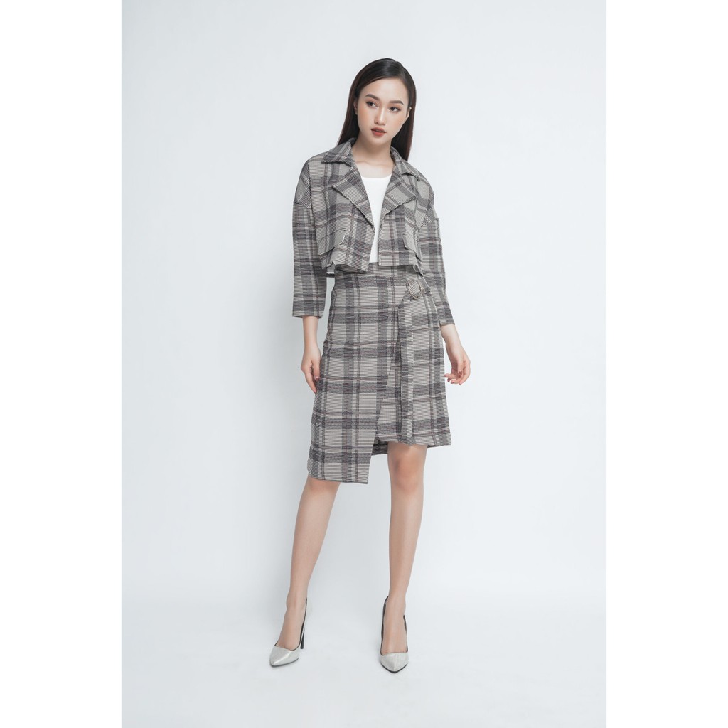 Áo Vest nữ họa tiết kẻ IVY moda MS 67B6682 | BigBuy360 - bigbuy360.vn