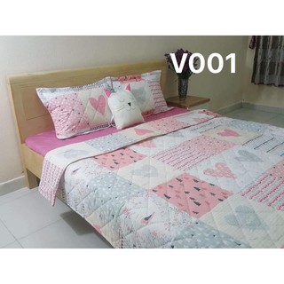 Ga gối thô lụa Hàn Quốc dành cho đệm 1,6x2