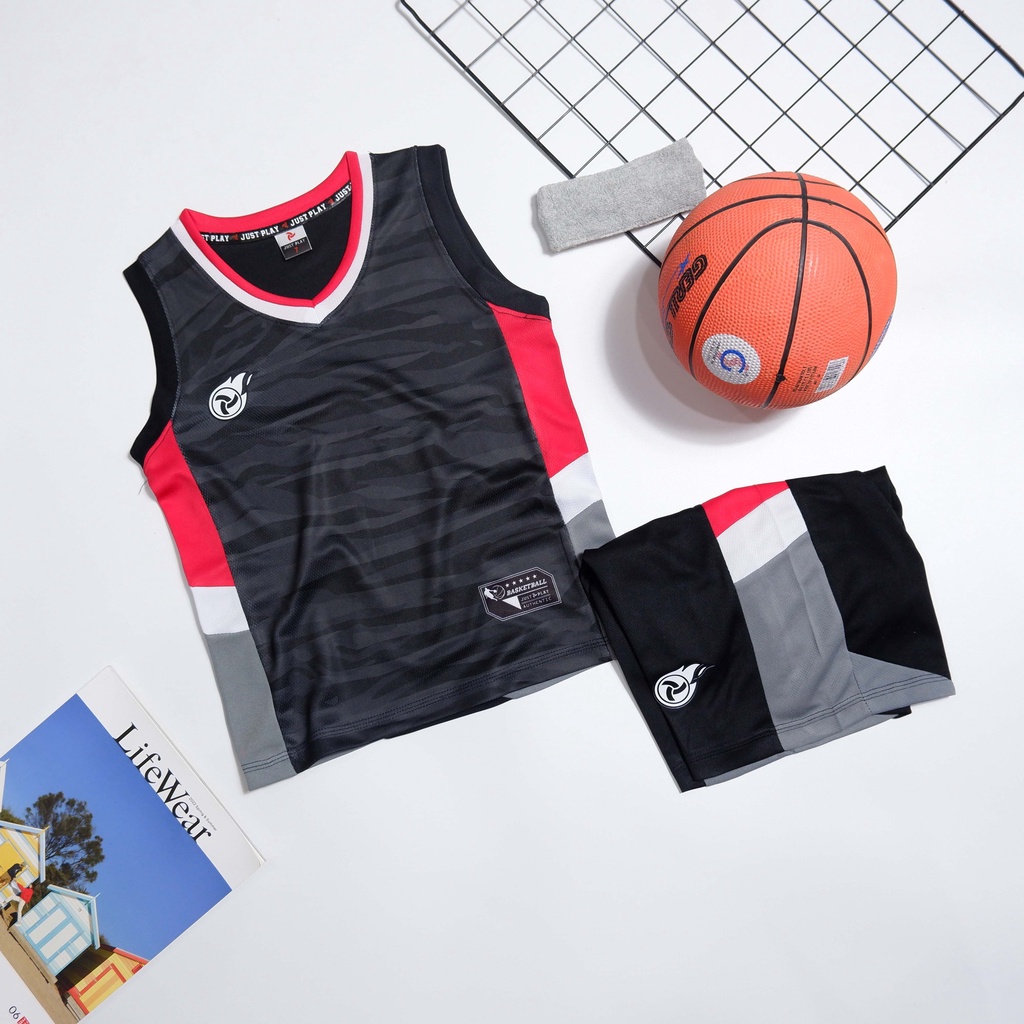Bộ quần áo bóng rổ trẻ em Jumper chất thun mè siêu mát [ SP45 ]