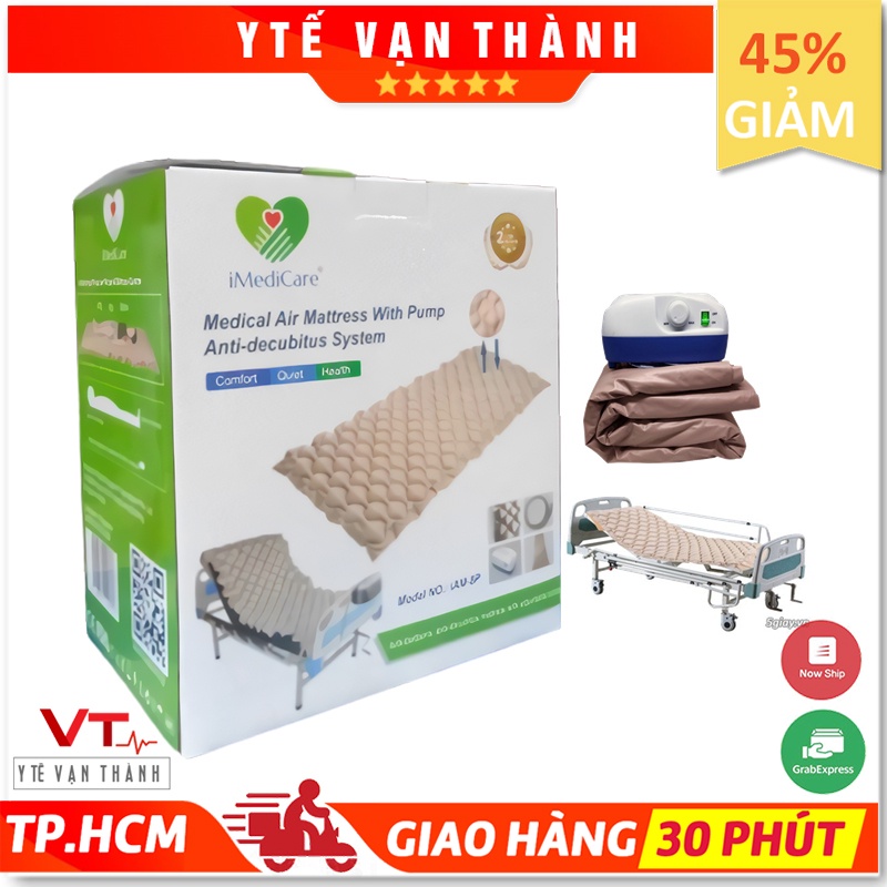 [Mã 159FMCGSALE giảm 8% đơn 500K] ✅ Nệm (Đệm) Hơi Chống Loét: iMediCare iAM-8P (Singapore) (Chính Hãng 100%) - VT0376