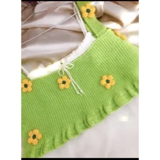 Áo croptop Handmade ❤️ Croptop đính hoa ❤️