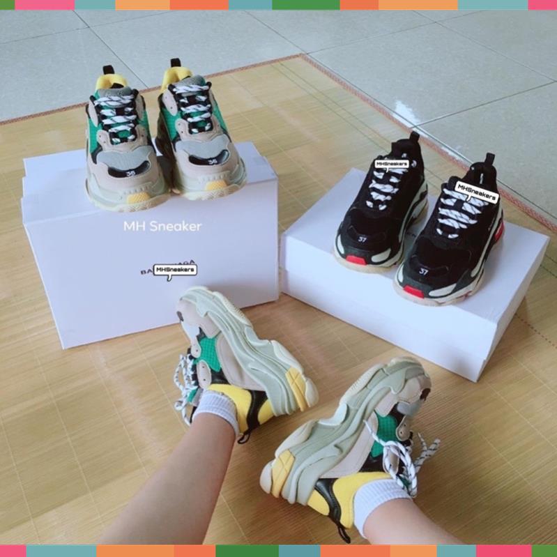 [MHSneakers] Giày balen Triples các màu cơ bản, giày thể thao nam nữ (ảnh thật) | BigBuy360 - bigbuy360.vn
