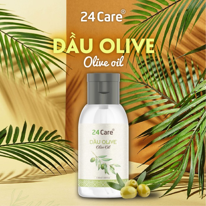 Dầu Olive 24Care nguyên chất – dưỡng ẩm da và làm sạch sâu 60ml