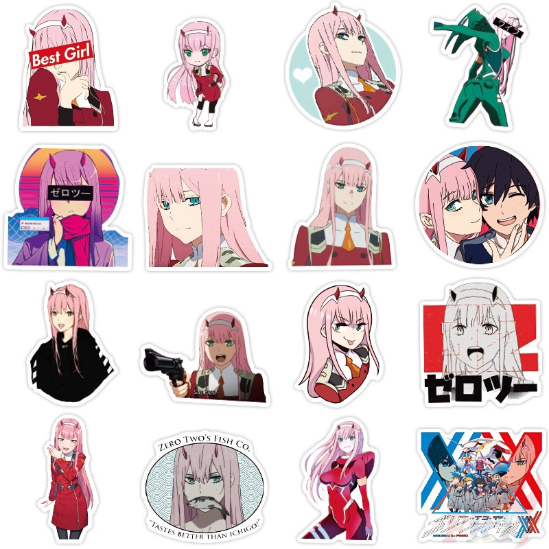 ❉ DARLING in the FRANXX - Series 02 Anime Stickers ❉ 50Pcs/Set Waterproof Fashion DIY Decals Doodle Stickers