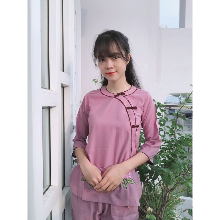 Đồ lam đi chùa - Viền đôi