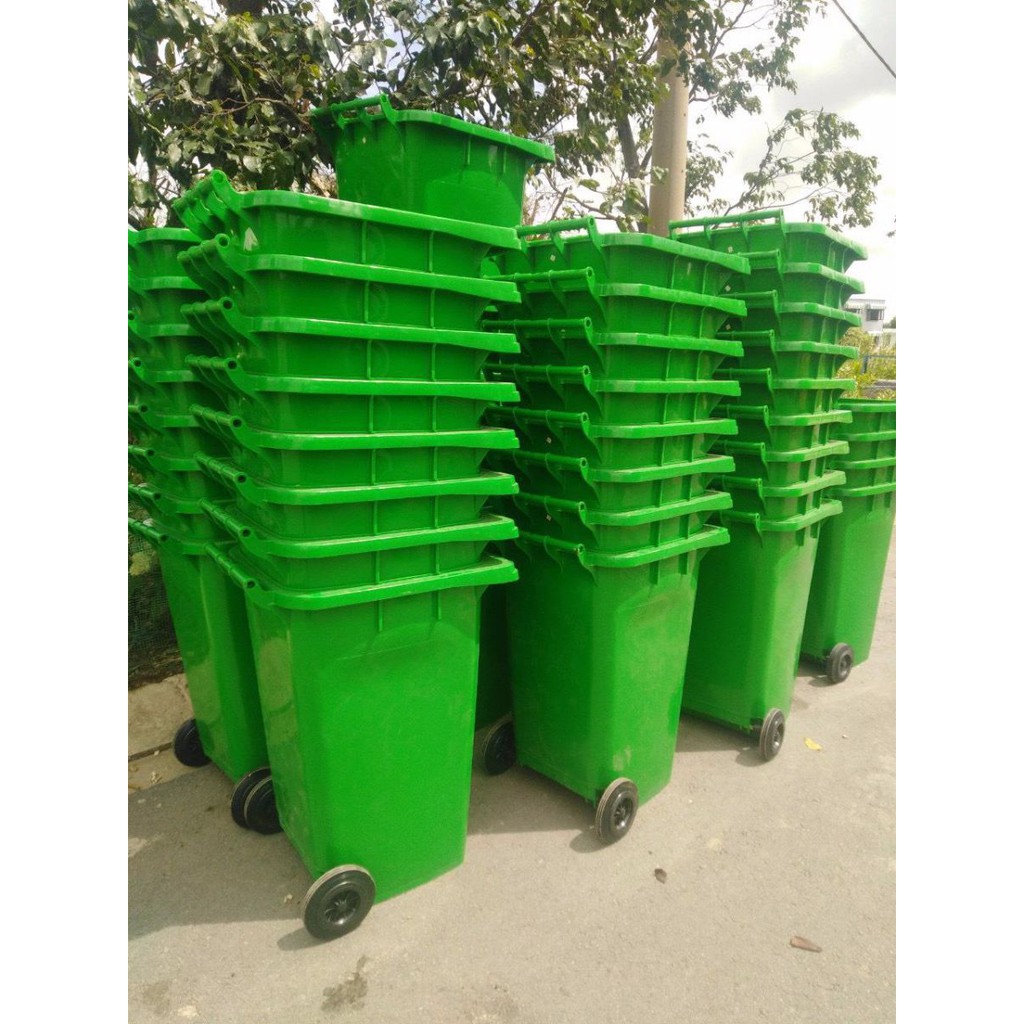 Thùng rác nhựa công nghiệp 120L, 240L