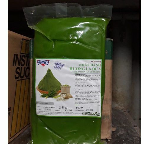 Nhân hương lá dứa Mauri  gói 2kg làm bánh  trung thu , nhân bánh ngọt