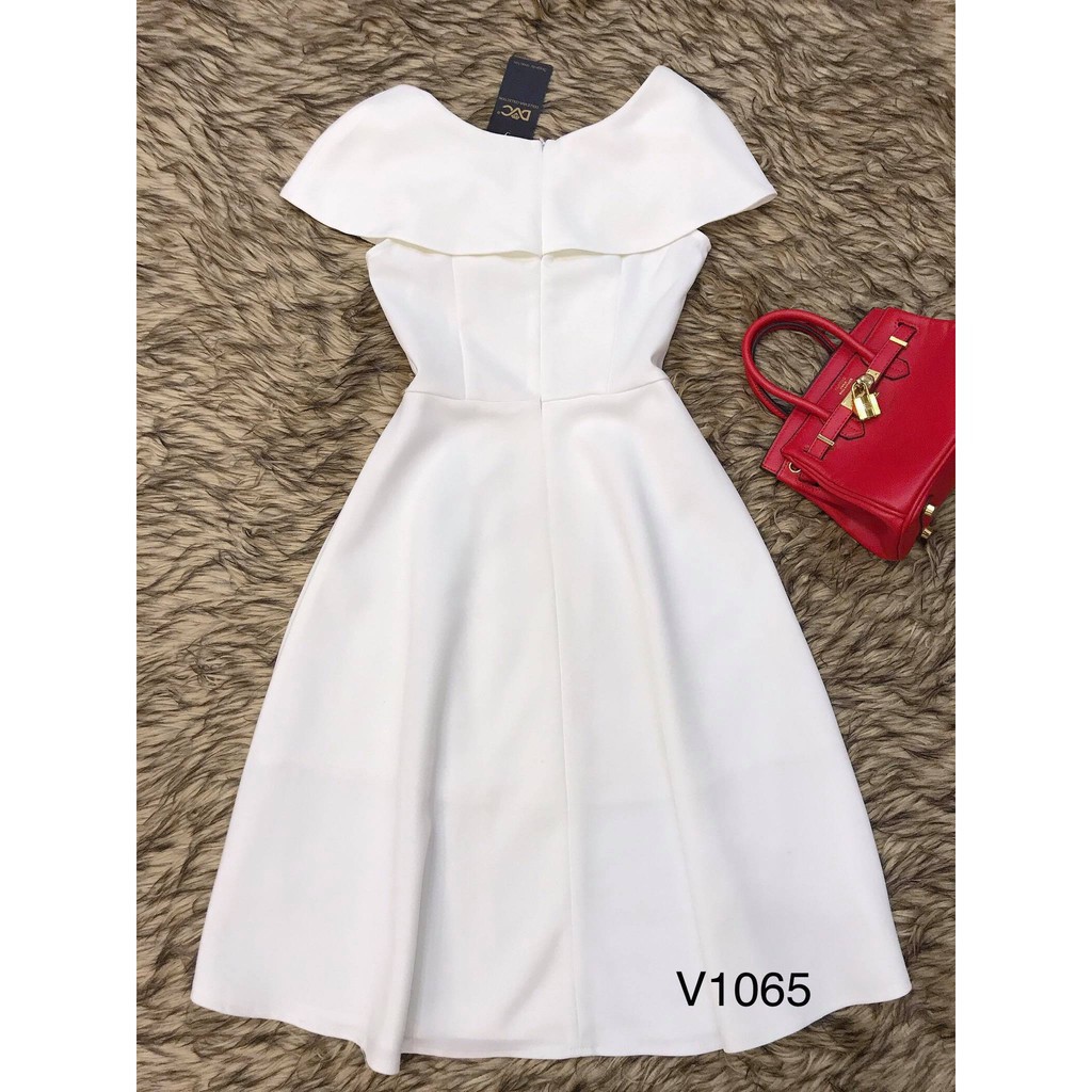 [ xả kho ] MiD Đầm trắng hàng thiết kế V1065 Mie Design ảnh thật