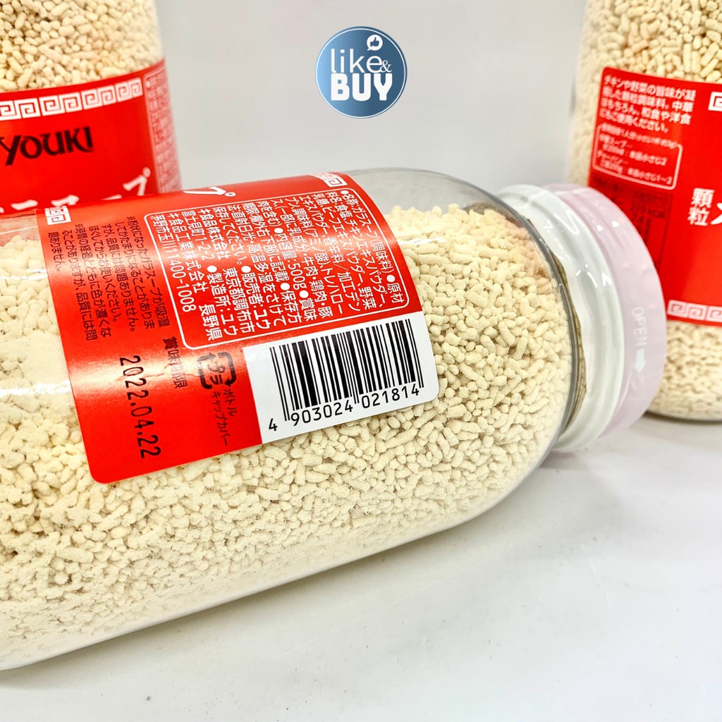 Bột nêm Youki Nhật Bản chiết xuất từ thịt và rau củ đậm đà dinh dưỡng 500G - hàng ngoại Like&Buy