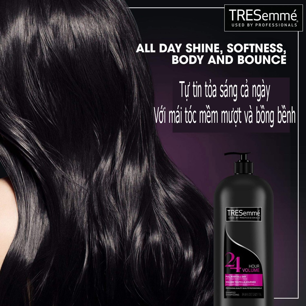 Dầu gội, xả TRESemme 1,15 lít dưỡng tóc suôn mượt và bồng bềnh 24h (Mỹ) | BigBuy360 - bigbuy360.vn