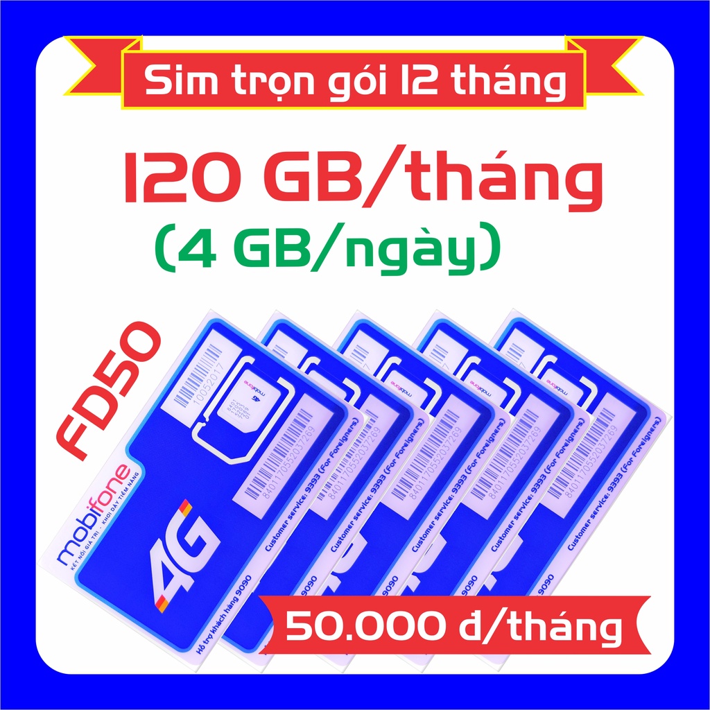 🔵 Sim 4G Mobi trọn gói 1 năm không cần nạp tiền MDT250A, MDT115A, MDT135A.