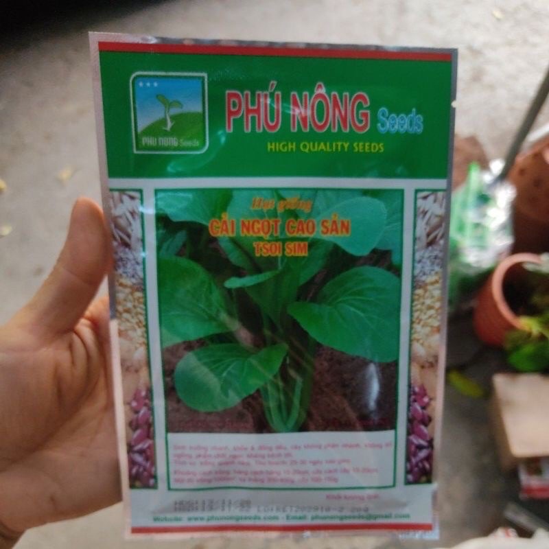 Hạt giống cải ngọt gói 100g