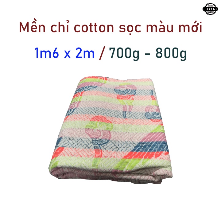 Mền cotton con rồng sọc nhạt 1m5 x 2m , 700g - 800g
