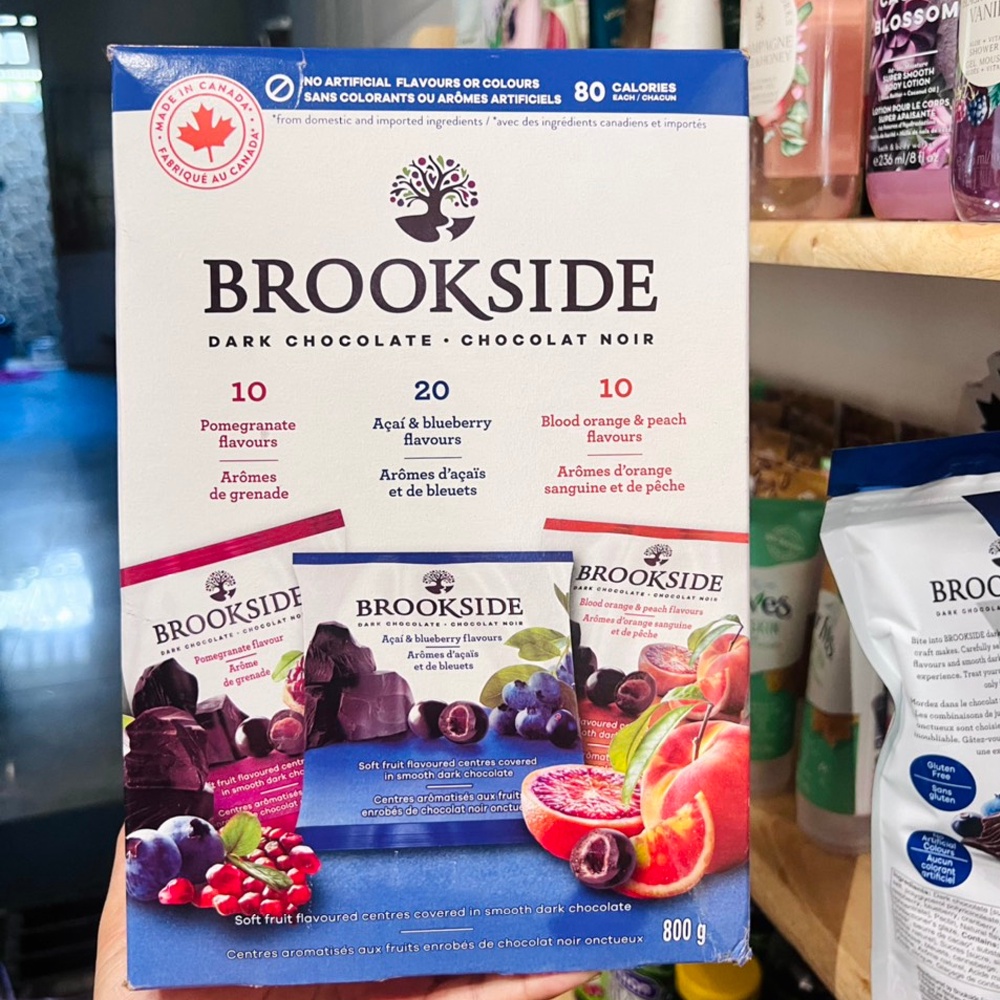 Kẹo socola đắng nhân việt quất brookside canada 800g - ảnh sản phẩm 1