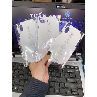 Bộ dán mặt lưng PPF và kính cường lực 9D mặt trước(đen, trắng) cho Iphone 7plus/8plus, XS max, X/Xs