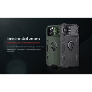 Ốp Lưng Nillkin CamShield Armor Cho iPhone 12 & 12 Pro / iPhone 12 Pro Max.