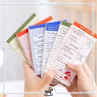 Tập 50 Note Happy Life Giấy Note Ghi Chú Cute Dễ Thương Trang Trí Bullet Journal - Tiệm Ngựa Gỗ