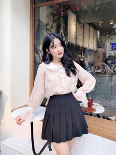 Áo sơ mi tơ cổ bèo A570 KYMIE
