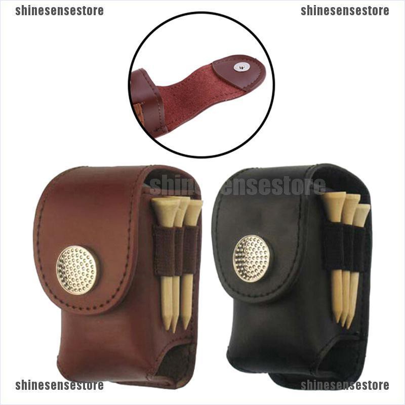 Túi đựng quả bóng chơi golf và điểm phát bóng đeo ngang eo bằng da nhỏ gọn cá tính phong cách thể thao