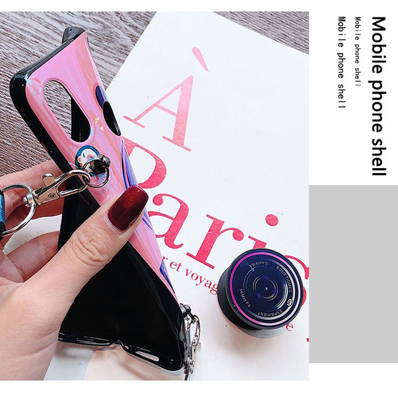Ốp điện thoại hình máy ảnh kèm dây đeo dài cho Samsung J4 Plus A50 A70 A10 A20 A30 A10S A20S A50 M10 M20 M30 | BigBuy360 - bigbuy360.vn