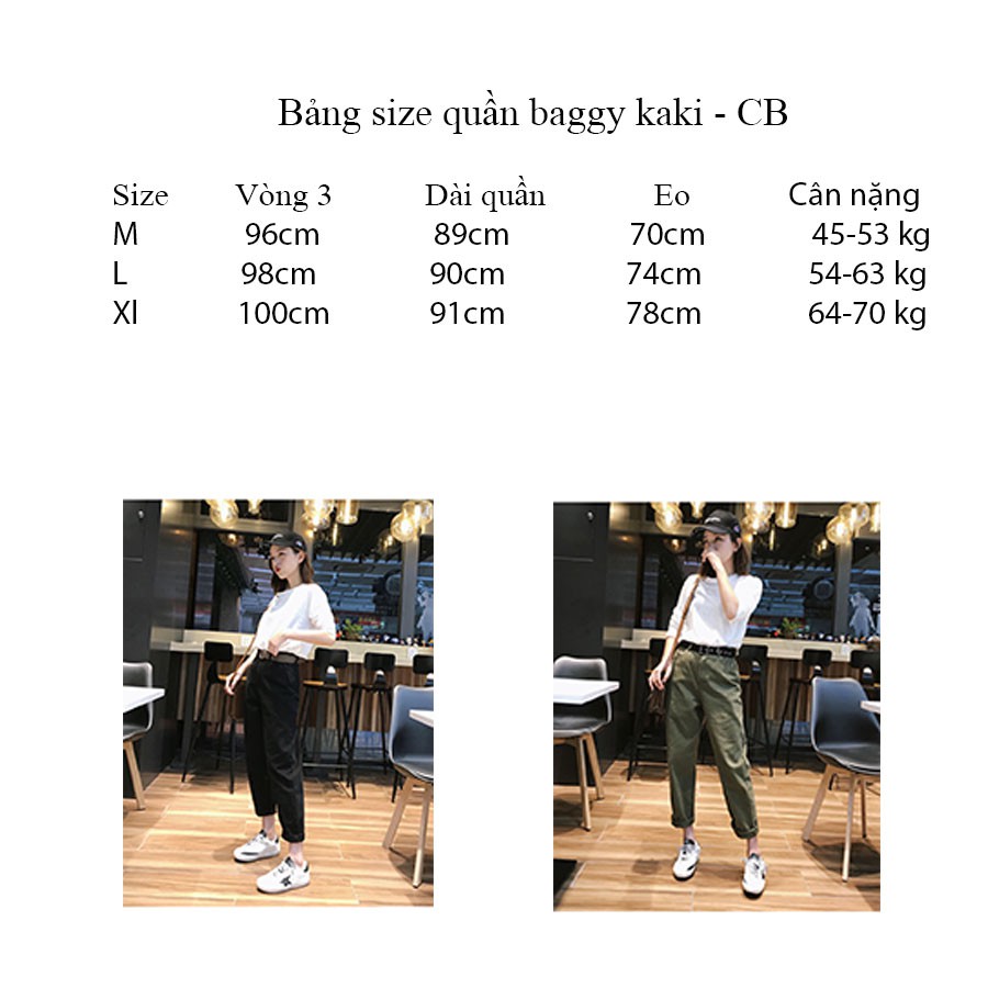 Quần baggy kaki, đi phượt đi du lịch.