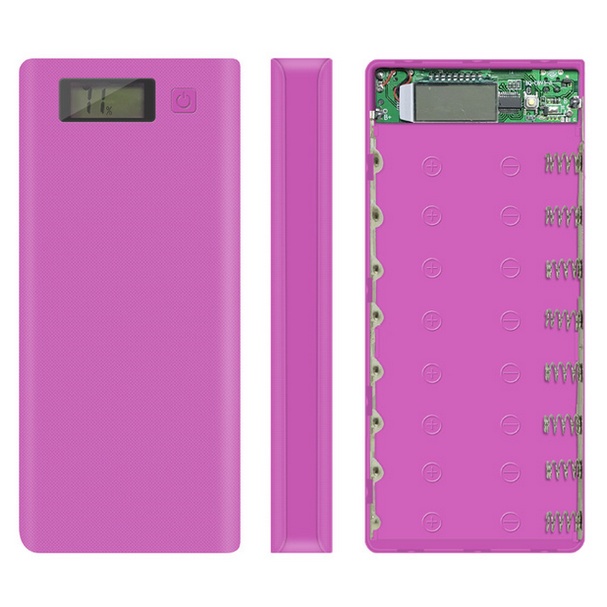 Box sạc dự phòng 8 Cell dùng pin 18650 mạch đã hàn chưa pin vỏ sạc dự phòng