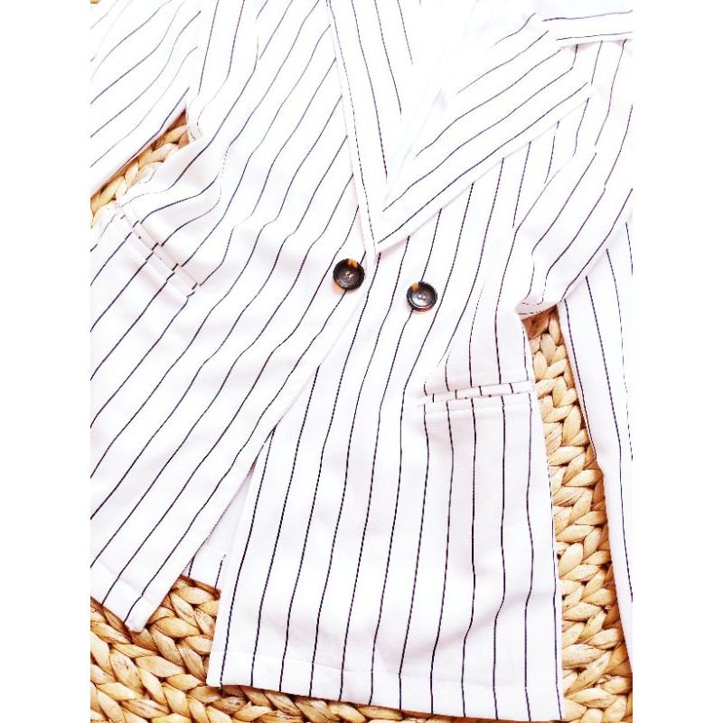 [CÓ VIDEO] ÁO VEST SỌC TRẮNG, KHOÁC BLAZER NỮ KẺ SỌC, VIDEO ẢNH THẬT SÀN 100% | BigBuy360 - bigbuy360.vn