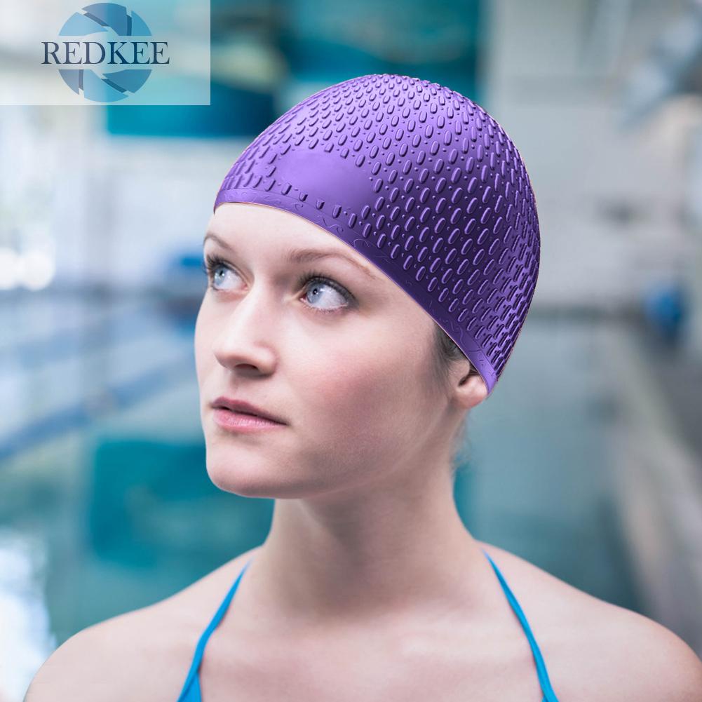 Mũ Bơi Silicone Bảo Vệ Tai Chống Thấm Nước Dành Cho Người Lớn