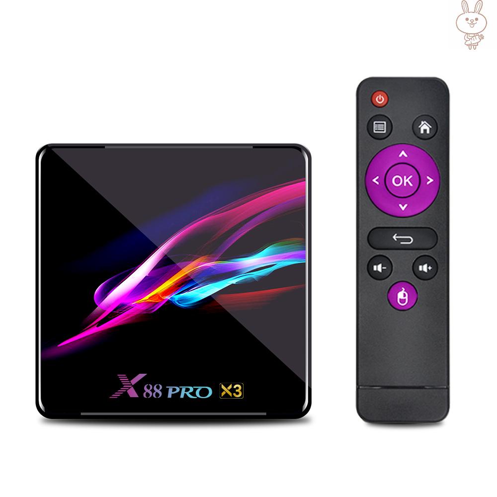 OL X88 Pro X3 Smart Android 9.0 TV Box S905X3 Cortex-A55 Quad Core 64 Bit 4GB / 32GB 2.4G & 5G WiFi H.265 VP9 Decoding Miracast HD Media Player