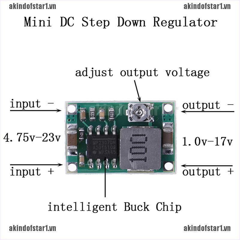 Mô Đun Giảm Áp 3a Mini Dc-Dc Từ 5v-23v Sang 3.3v 6v 9v 12v