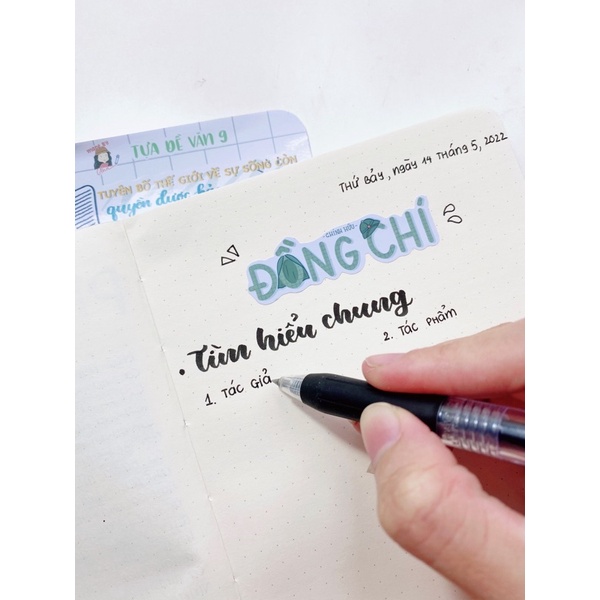 Bộ 40 Sticker TỰA ĐỀ VĂN HỌC 9 - MADE BY AHN thiết kế