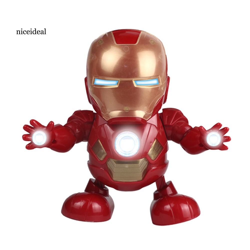 Mô Hình Nhân Vật Iron Man Nhảy Múa Có Đèn Và Nhạc