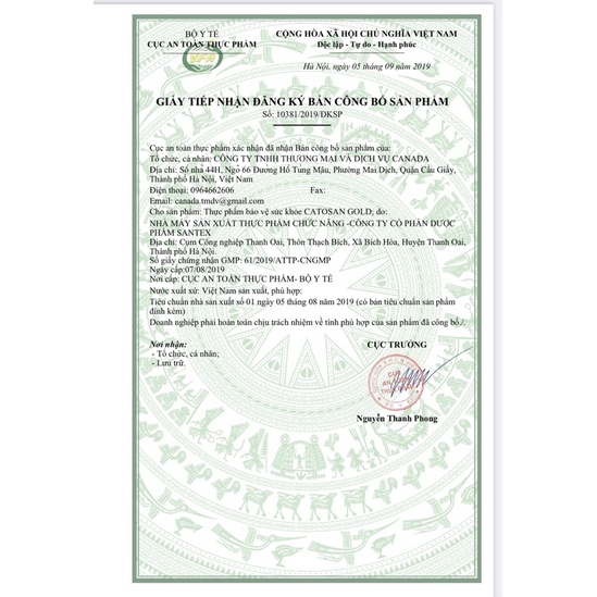 CATOSAN Gold - Giúp hoạt huyết, giảm đau đầu, hoa mắt, tăng cường trí nhớ, tuần hoàn não
