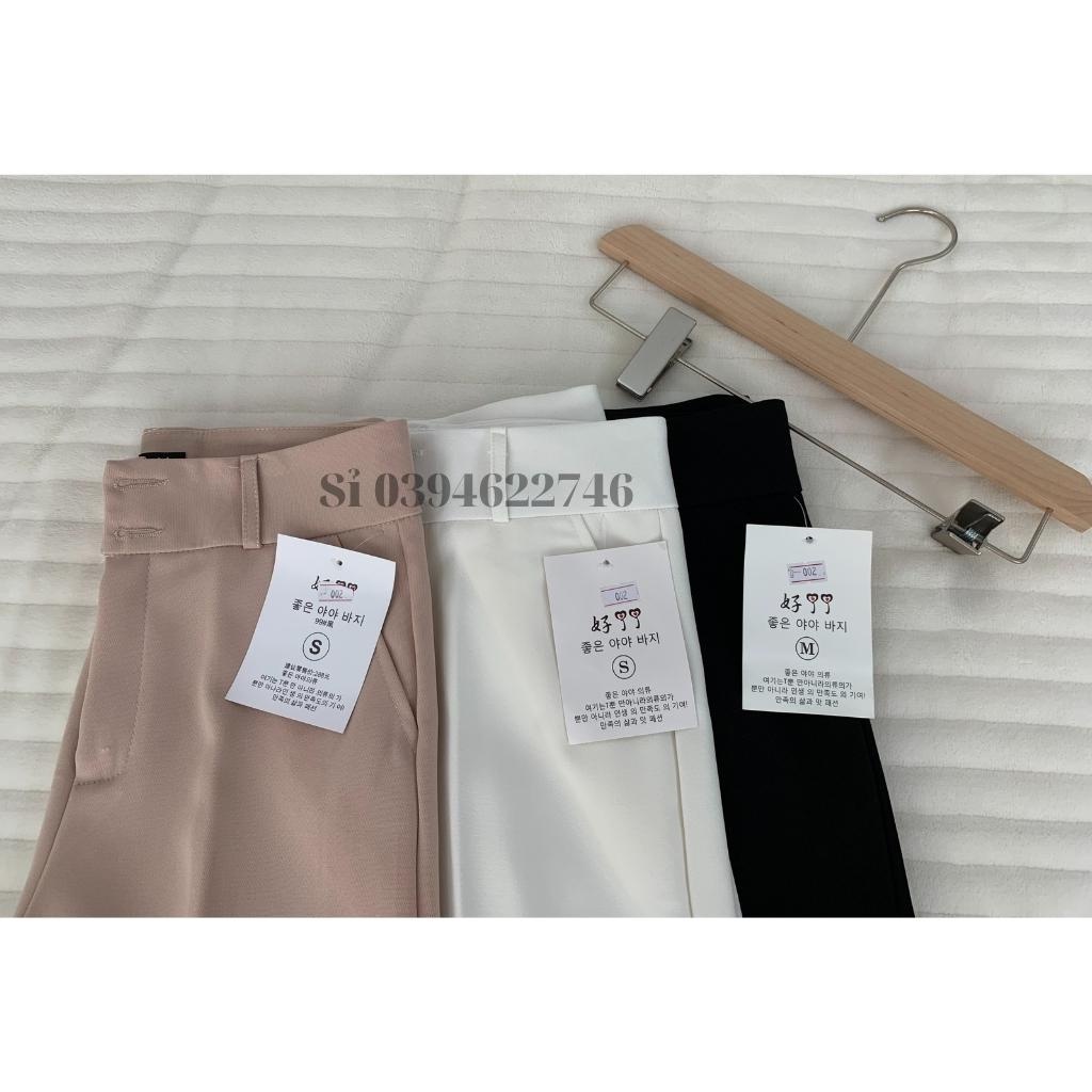 Quần Culottes Ống rộng Cao Cấp cạp cao hai cúc 002