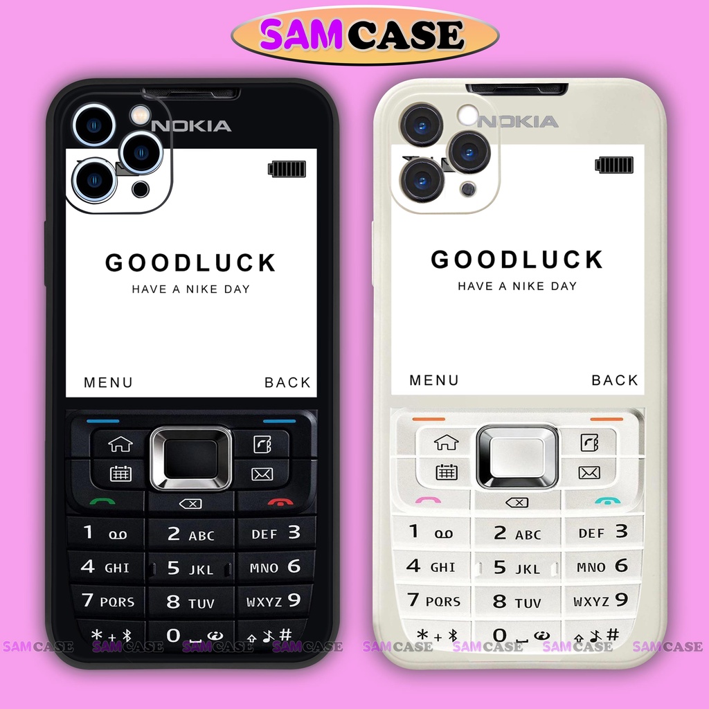 Ốp lưng điện thoại iPhone Nokia cạnh viền vuông silicon dẻo bảo vệ camera ip 6/6s/7/8/X/XS/XR/11/12/13/14 Pro Plus Max