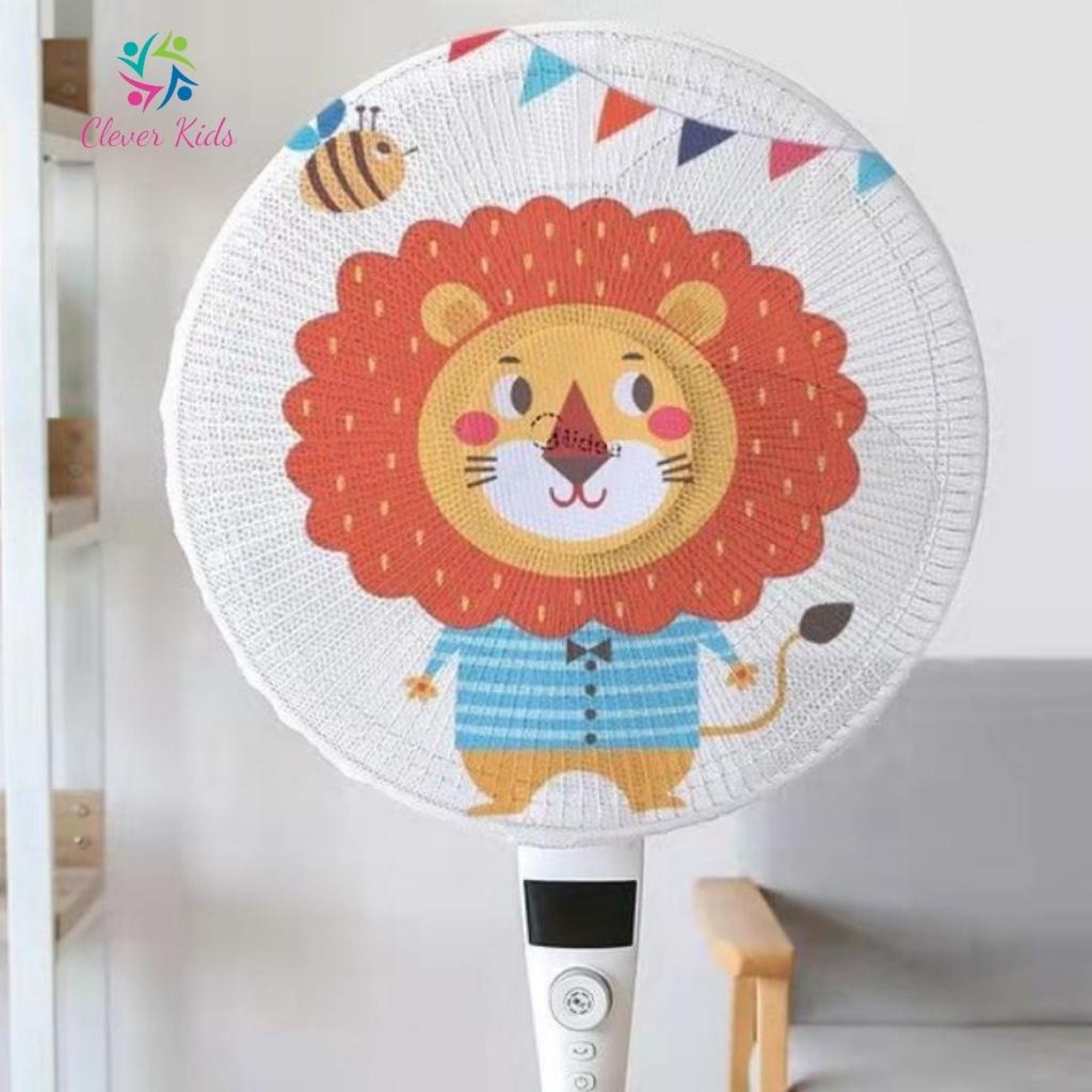Lưới bọc quạt an toàn cho bé loại to trùm kín quạt có dây rút dễ điều chỉnh