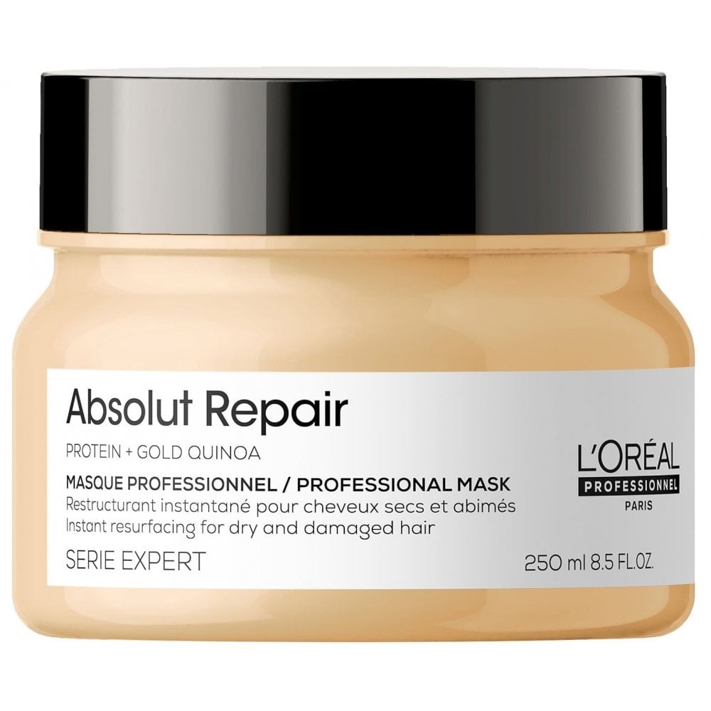 Dầu hấp phục hồi tóc hư tổn L'Oreal Professionnel Serie Expert Absolut Repair Protein + Gold Quinoa 250ml