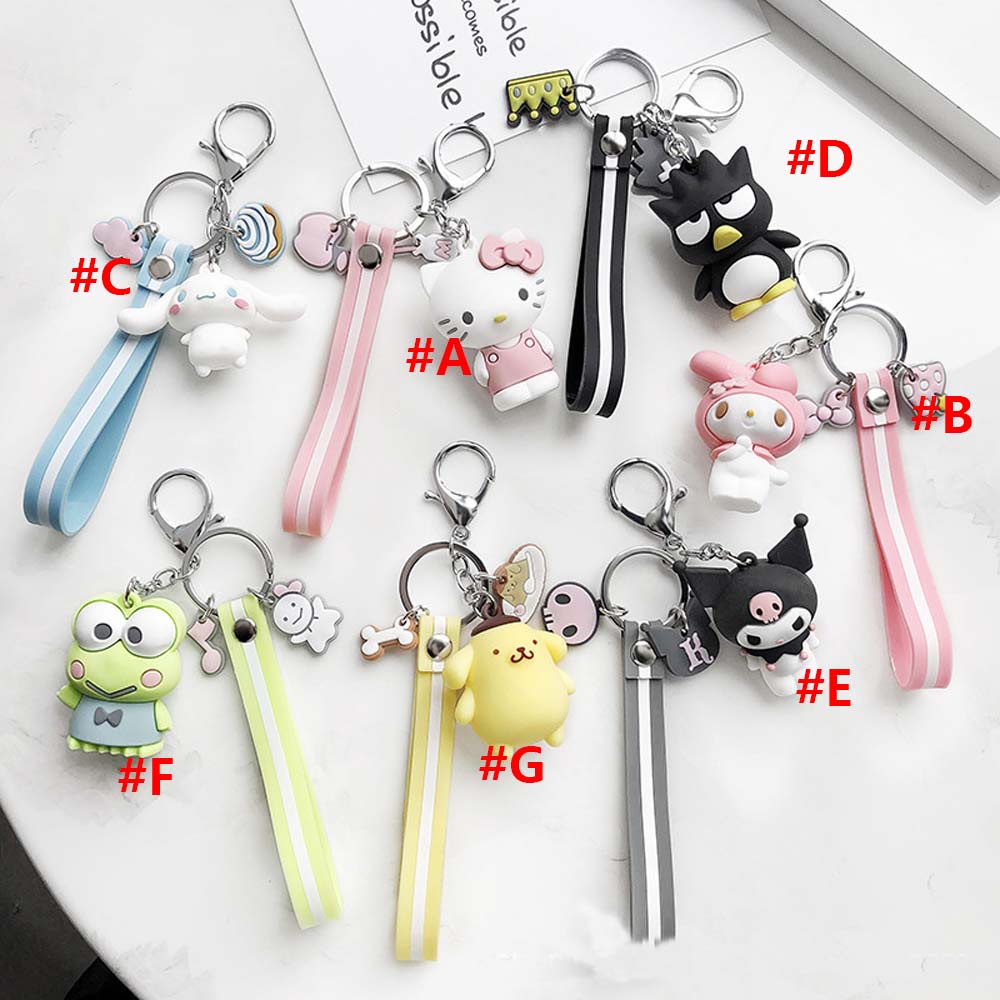Móc Khóa Pvc Họa Tiết Hoạt Hình My Melody Dễ Thương Cho Nữ