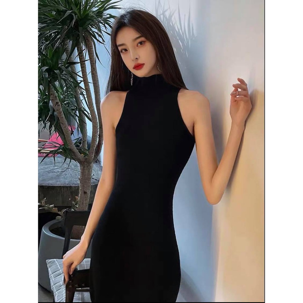 (FREESHIP) Đầm Len Body, Váy Len Body Cổ Lọ Thiết Kế Cao Cấp Cho Nữ